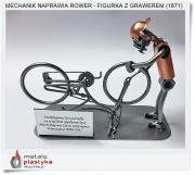 🛠 Figurka mechanika rowerów MTB na prezent z grawerem