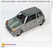 Metalowy model MINI COOPER Polskie rękodzieło dla kolekcjonera