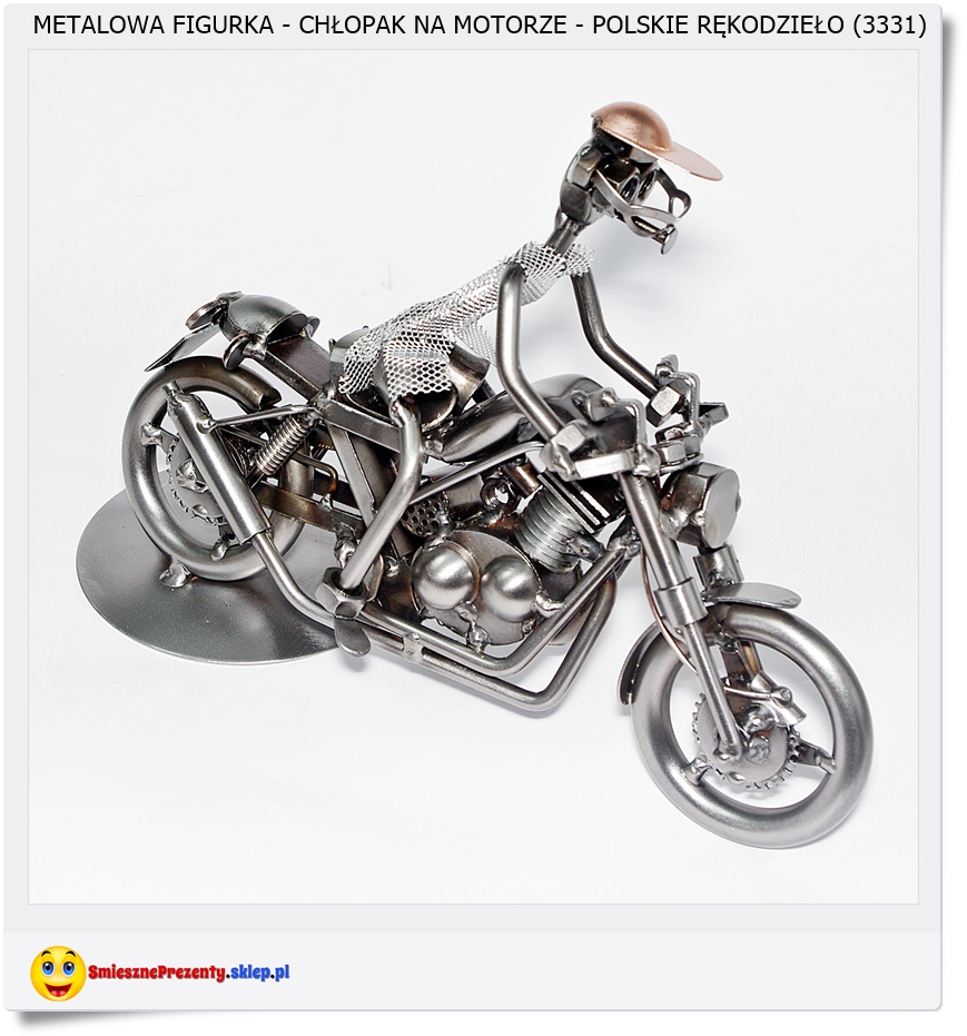  🏍 Na prezent figurka chłopaka na motorze (3331)