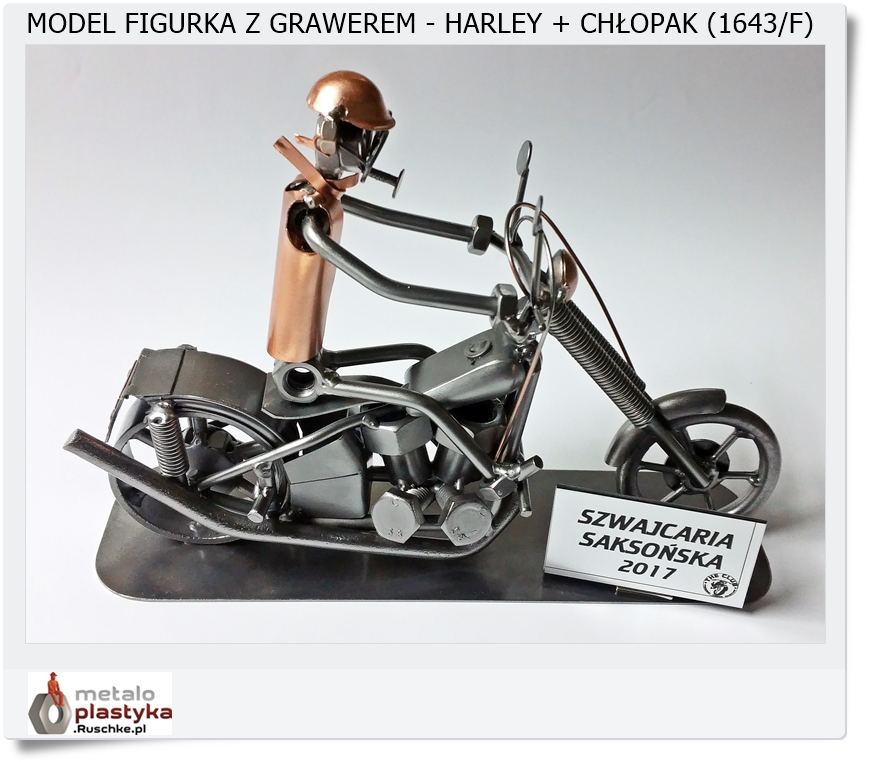  Prezent dla Chłopaka z Harleyem - Figurka + Grawer