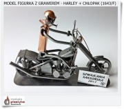 Prezent dla Chłopaka z Harleyem - Figurka + Grawer